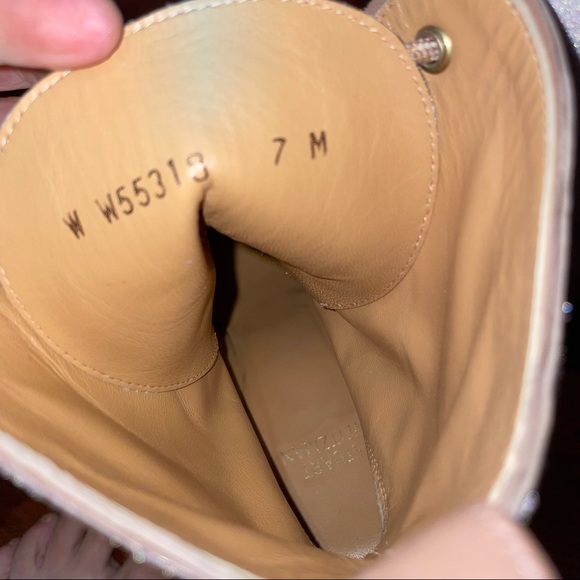 ✅SOLD Stuart Weitzman Velvet Lace Up Booties - Picture 7 of 8